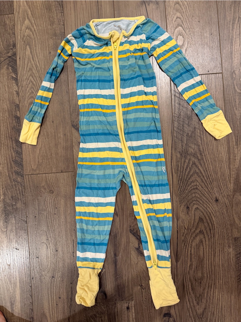 Little Sleepies Zippie Blue & Yellow One-Piece
